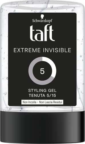 Schwarzkopf, Taft, Gel Extreme, Gel Per Capelli Uomo, Fissaggio Fino A 24 Ore, Vegano, 300 Ml
