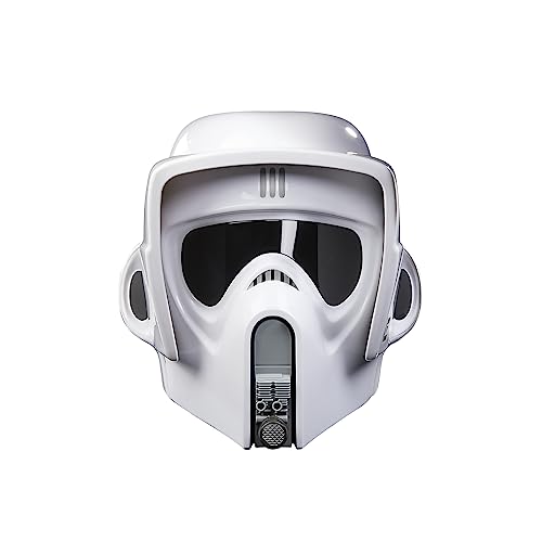 Star Wars Hasbro The Black Series, Casco Elettronico Premium Di Uno Scout Trooper Con Effetti Sonori, Articolo Per Roleplay Per Adulti Ispirato Al Fil