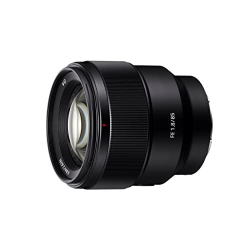 Sony Sel-85F18 Obiettivo Per Ritratto A Focale Fissa 85Mm F1.8 Full Frame Adatto Per Serie A7, Zv-E10, A6000 E Nex, E-Mount) Nero