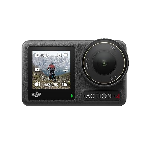Dji Osmo Action 4 Combo Standard Cam Impermeabile 4K/120Fps Con Sensore 1/1.3”, Incredibili Immagini Con Scarsa Illuminazione, Prestazioni Cromatiche