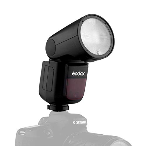 Godox V1-N Ttl Camera Flash Speedlite With Panasonic 18650 Lithium Battery Support For 480 Full Power Pops, Compatible With Nikon
