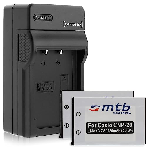 2 Batterie + Caricabatteria (Auto/Corrente) Per Np-20 / Casio Ex-M1 M2 S1 S2 S3 S100 S500 S600 / Benq Vedi Lista