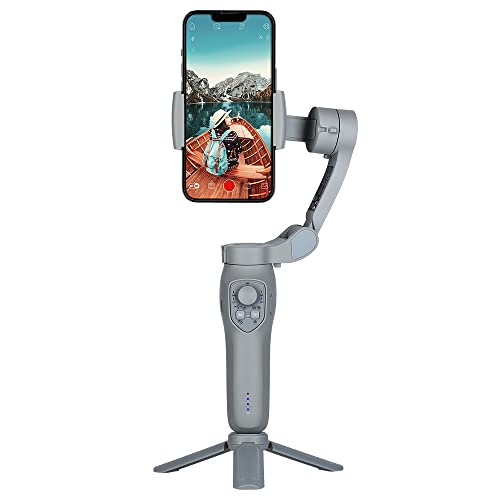 Rollei Steady Butler Mobile 3 Se - Gimbal Per Smartphone Pieghevole, Piccolo E Leggero, Per Video Silenziosi Filmati A Mano, Con Controllo App Per And