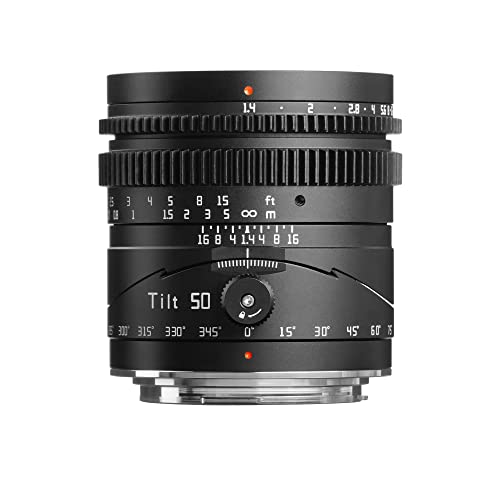Ttartisan Obiettivo Inclinabile 50 Mm F1.4 Full Frame Manuale Obiettivi Ritratto Ampia Apertura Compatibile Con Rf/Eos-R Mount