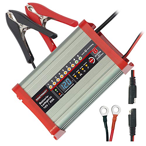 Dino Kraftpaket Caricabatterie Intelligente E Automatico Da 20 A 12 V, 10 A, 12 V, Per Piombo-Acido, Gel, Efb, Batteria Agm | Caricabatteria Da Auto P