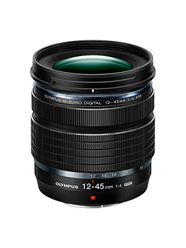M.Zuiko Digital Ed - Obiettivo 12-45 Mm F4.0 Pro, Zoom Standard, Adatto A Tutti I Modelli Di Fotocamere Mft (Olympus Om-D & Pen Serie G), Colore: Nero
