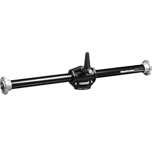 Manfrotto 131Db Ripro Braccio Per Treppiede Con Attacco 3/8", Per 2 Teste, Per Fotocamera, In Alluminio, Nero