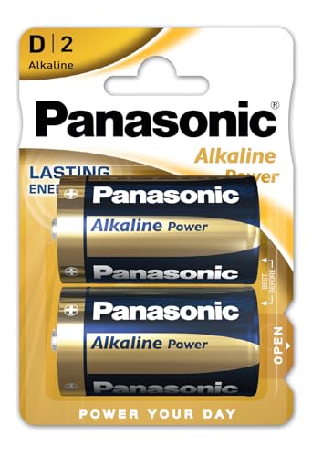 Panasonic - Alkaline Power Torcia, Confezione Da 2, Bronzo Nero
