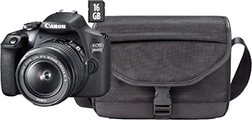 Canon Eos 2000D Ef/Ef-S 18-55Mm F / 3.5-5.6 Is Ii Slr Fotoaparatas + Sb130 Krepšys + 16 Gb Kortelä—