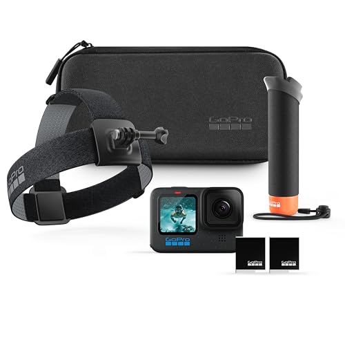 Gopro Pacchetto Accessori Hero12: Include Fotocamera Hero12 Black, The Handler (Impugnatura Mobile), Fascia Per La Testa 2.0, Batteria Ricaricabile En