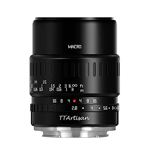 Ttartisan Obiettivo Macro F2.8 Da 40 Mm Con Corpo In Metallo Compatibile Con Attacco Fuji X - Nero