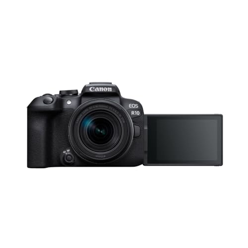 Canon Eos R10 Aps-C Mirrorless Nera + 18-150Mm Is Stm (24,2 Mp, - Fino A 23 Fps, Digic X, Video 4K Uhd Fino 60P, Dual Pixel Cmos Auto Focus Ii, Displa