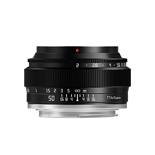 Ttartisan Obiettivo F2 Con Corpo In Metallo Da 50 Mm Compatibile Con Attacco Eos-R (Full Frame) - Nero