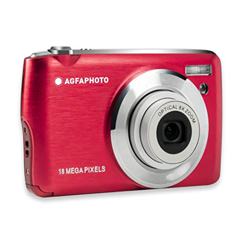 Agfa Photo Realishot Dc8200 - Fotocamera Digitale Compatta Cam (18 Mp, Video Full Hd, Schermo Lcd Da 2,7", Zoom Ottico 8X, Batteria Al Litio E Scheda