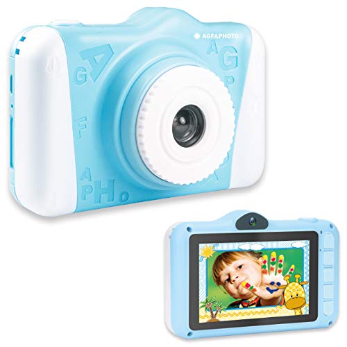 Agfaphoto Macchina Fotografica Bambini | Realikids Cam 2 Hd Digitale Per Bambini Con Slot Per Schede Sd | Batteria Al Litio E Design Ergonomico | Blu