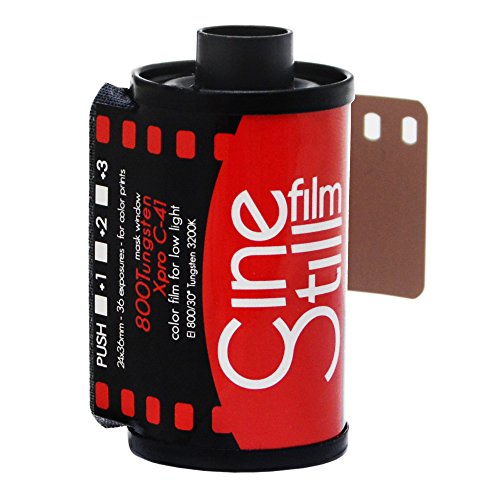 Cinestill Film 800135 800 Tungsten High Speed (Iso 800) Film A Colori, 36 Esposizioni 135 Dx Codificato