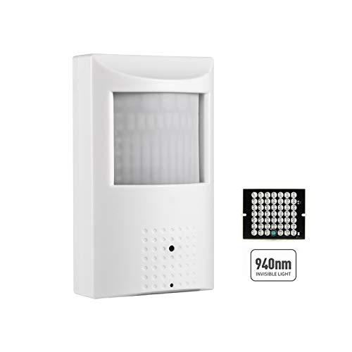 Revotech Telecamera Ip Poe 3Mp Pir Pinhole, Telecamera Di Sicurezza Interna Poe Con Audio, 940Nm Ir Invisibile Visione Notturna, P2P Visione Remota, O