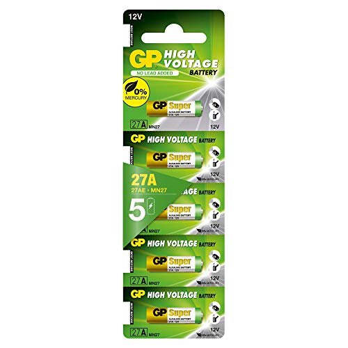 Batterie 27A - Set Da 5 Pile | Gp Alkaline | Pile 27 A Alcaline Da 12V - Lunga Durata