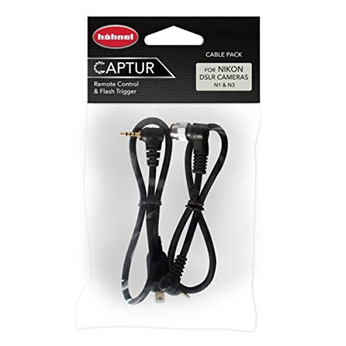 Hähnel Captur - Set Di 2 Cavi Per Telecomando Nikon, Timer E Pro Modul/Cavo Di Ricambio (N1 + N3)