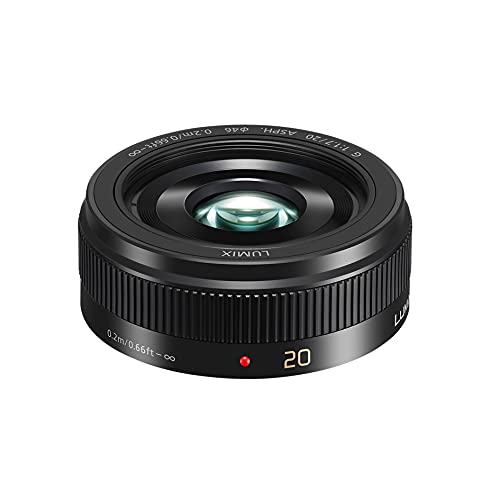 Panasonic H-H020Ae-K Obiettivo Intercambiabile Lumix G, F1.7, 20Mm (35Mm Equivalente 40Mm), Nero