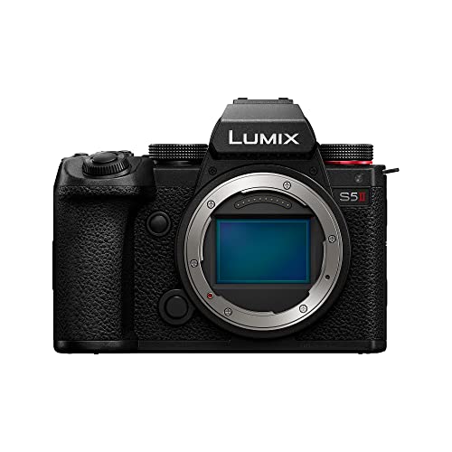 Panasonic Lumix Dc-S5 Ii Corpo Macchina Mirrorless Full Frame, 4K 60P E 6K 30P, Schermo Ribaltabile, Wi-Fi, Af Ibrido Di Fase Con 779 Punti, Is Attivo