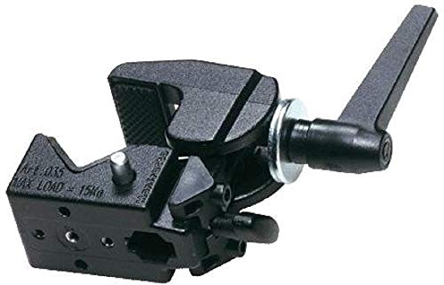 Manfrotto 035Ftc Morsetto, Senza Blister, Nero