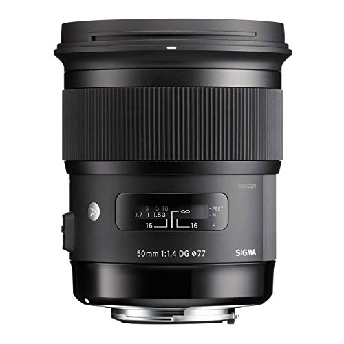 Sigma Obiettivo, 50Mm-F/1.4 (A)-Af Dg Hsm, Attacco Nikon, Nero