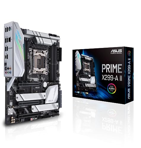 Asus Prime X299-A Ii Scheda Madre Intel Atx Lga 2066 Per Processori Intel Core X-Series, Con Overclocking Ai, Ddr4 4266 Mhz, Triple M.2, Usb 3.2 Gen 2