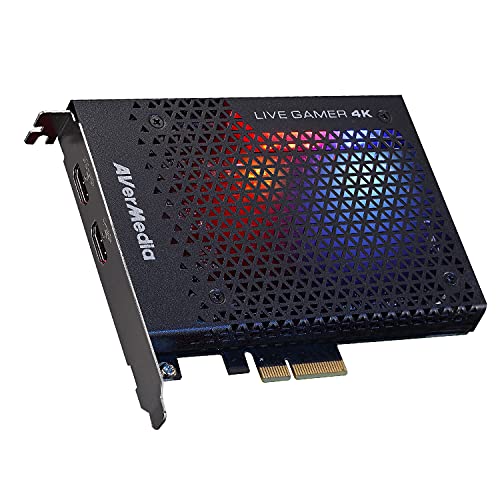 Avermedia Live Gamer 4K Gc573 - Streaming Delle Partite E Cattura Video Con Hdmi 2.0, Hdr 4Kp60, Latenza Ultra-Bassa, Registrazione A 240 Fps, Ottimo