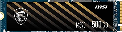 Msi Spatium M390 Nvme M.2 500Gb Internal Solid State Drive Pci Express 3D Nand