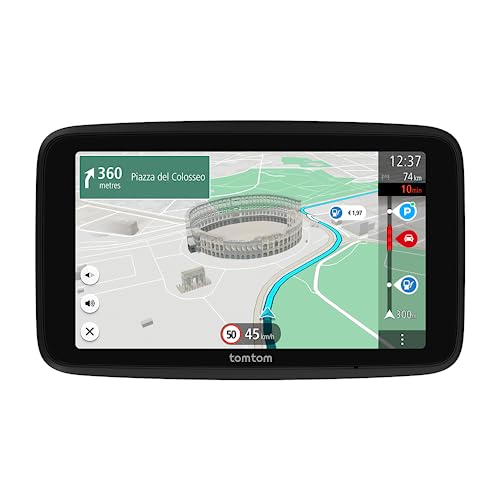 Tomtom Navigatore Satellitare Per Auto Go Superior (6 Pollici, Con Info Traffico, Tutor, Autovelox, Mappe Mondo, Aggiornamenti Veloci Via Wifi, Parche