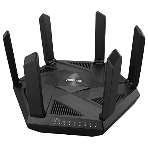 Asus Axe7800 Router Estendibile Con Mobile Tethering, Alternativa Ai Router 4G 5G Tri-Band Wifi 6E (802.11Ax), 6Ghz 2.5G, Asus Safe Browsing, Aiprotec