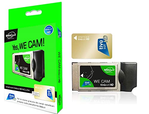 Digiquest Yes, We Cam - We Cam Tivùsat Hd, Kittivusat Per Tv E Decoder Modulo Cam E Smartcard - Scheda Tivùsat Inclusa