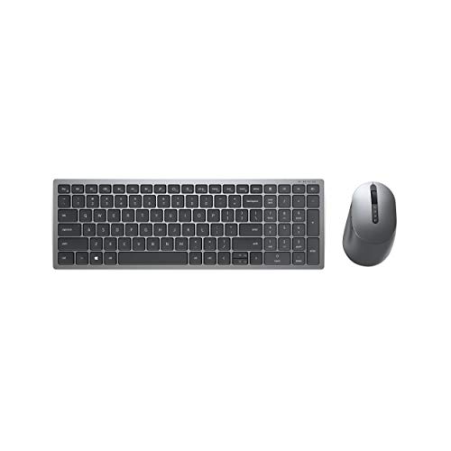 Dell Multi-Device Wireless Keyboard And Mouse Combo Km7120W - Tastatur-Und-Maus-Set - Usa International (Qwerty) - Titan