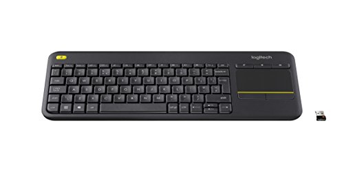 Logitech K400 Plus Tastiera Wireless, Layout Svizzero Qwertz, Nero