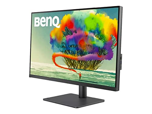 Benq Pd3205U Designer Monitor (Tecnologia Aqcolor, 32 Pollici, 4K Uhd, Ips, Ricarica Usb-C, Dp / Hdmi, Kvm, Altezza Regolabile) Compatibile Con Macboo