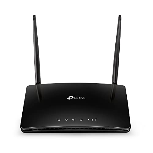 Tp-Link Tl-Mr6400 Router 4G Lte Fino A 150 Mbps, Wireless N300Mbps, Router Wifi Con Sim, Porta Lan/Wan, Senza Configurazione, Antenne Staccabili, Mode