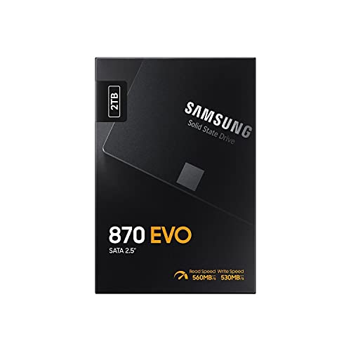 Samsung Ssd 870 Evo, 2 Tb, Form Factor 2.5”, Intelligent Turbo Write, Magician 6 Software, Black