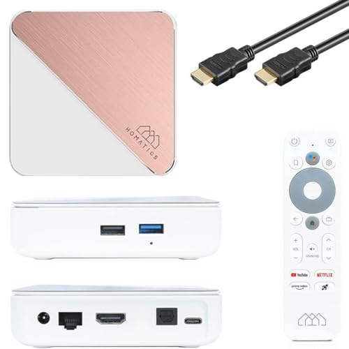 Homatics Box R 4K Plus Android 11 Tv Media Player (Chromecast, Google, Netflix, Disney+, Prime Video, Google Play Store, 4K Uhd, Hdr, Wifi 6, Bluetoot