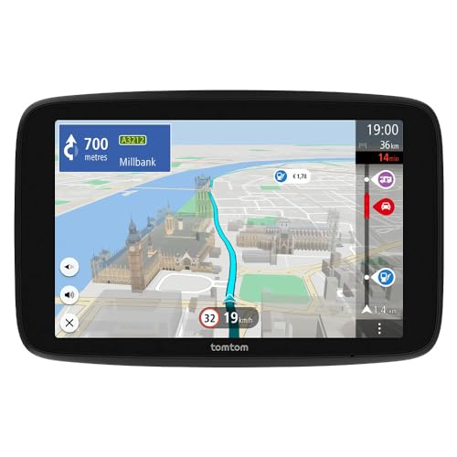 Navigatore Per Camper E Roulotte Tomtom Go Camper Max Di 2A Gen. (Schermo Da 7", Pdi Dedicati, Aggiornamenti Wi-Fi, Tomtom Traffic, Salvataggio Profil