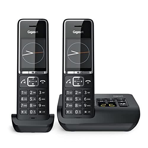 Gigaset Comfort 550 Duo Black Cordless Con Segreteria Ed Aggiuntivo - Cordless Dect/Gap Con Segreteria Tempo Registrazione Fino A 30 Minuti