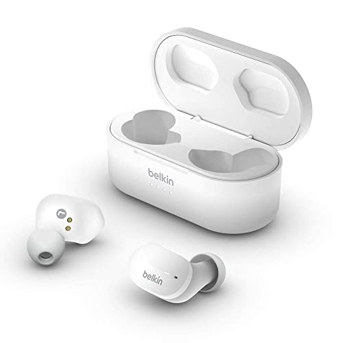 Belkin Soundform Auricolari True Wireless (Cuffie Bluetooth Per Iphone, Samsung, Google, Controlli Touch, Custodia Di Ricarica Portatile, Riproduzione