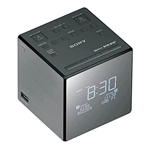 Sony Xdr-C1Dbp Radiosveglia Fm/Dab/Dab+, Nero/Argento