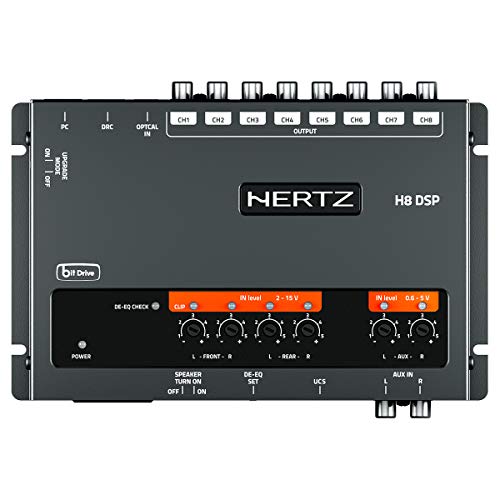 Hertz H8 Dsp Drc - Processore Audio Digitale 8 Canali Per Auto Con Remote Control