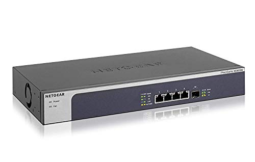 Netgear Xs505M Switch Unmanaged A 5 Porte Multi-Gigabit Ethernet 10G, Con 1 Sfp+ Da 10 G, Montaggio Su Desktop/Rack