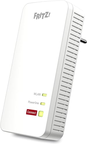 Avm Fritz!Powerline 1240 Ax - Set Wlan Gigabit Powerline Con Wi-Fi 6, Punto Di Accesso Wi-Fi, Ideale Per Streaming Multimediale, Video Hd, Internet Tv