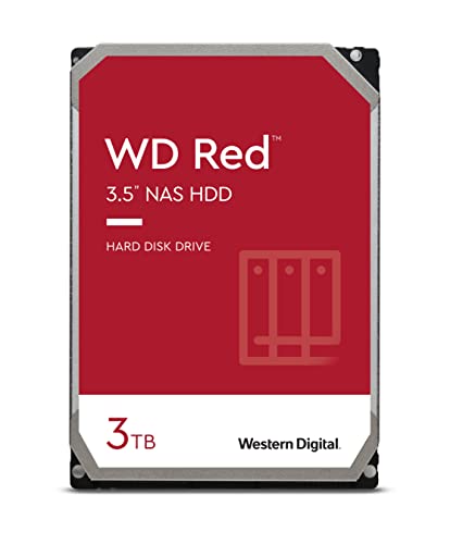 Wd Wd30Efax Red Unità Interna Per Nas Da 3 Tb, 5400 Giri/Min, Sata 6 Gb/S, Smr, 256 Mb Di Cache, 3.5" Hard Disk Meccanico