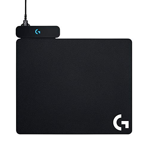 Logitech G Powerplay Ricarica Wireless Tappetino Mouse, Tappetino Per Mouse Gaming In Tessuto O Rigido, Mouse Pad Compatibile Con G502 Lightspeed, G P