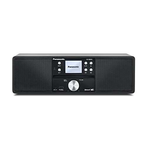 Panasonic Sc-Dm202Eg-K Sistema Stereo Micro Hi-Fi Compatto Con Cd, Radio Dab+/Fm, Usb E Bluetooth, Altoparlanti Da 24W, Telecomando, Display Lcd Tft 2