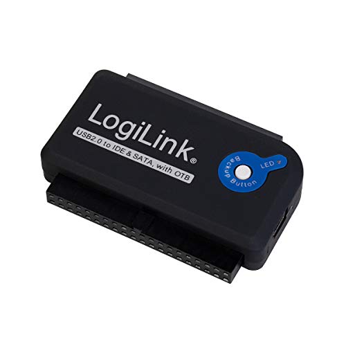 Logilink Adapter Usb 2.0 To 2.5 + 3.5 Zoll Ide + Sata Hdd Otb Nero